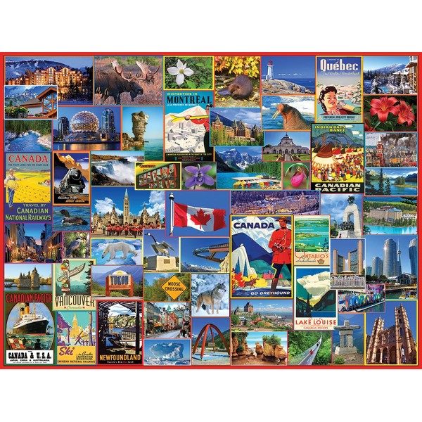 White Mountain Puzzles Best Places in Canada - 1000 Piece Jigsaw Puzzle