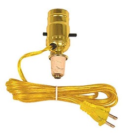 Easy Lamp Kit Turns a Wine Bottle Into An Instant Lamp (Lot of 2)