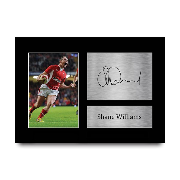 HWC Trading Shane Williams Gift Signed A4 Printed Autograph Wales