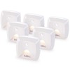 innofox 6-Pack Stick-on Motion Sensor Lights, Warm White LED Night