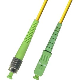 RiteAV 0.3M (0.984ft) OS2 FC/APC to SC/APC Fiber Optic Cable Simplex Singlemode 9/125
