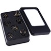 SIQUK 7-Piece DND Dice Set, Metal Dice Game, Polyhedral Dice,
