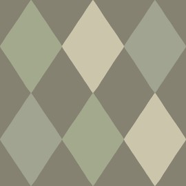A-Street Prints Kalas Olive Diamond Wallpaper