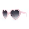 Womens Pink Polka Dot Print Color Plastic Heart Shape Cutie