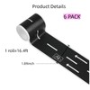 QHUAFoRen 6 Pack 98.4FTx1.9 Roadway Track Tape Adhesive (16.4FTx6), Easy
