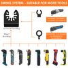 12PCS Titanium Oscillating Saw Blades, Precise Oscillating Multi Tool Blades,