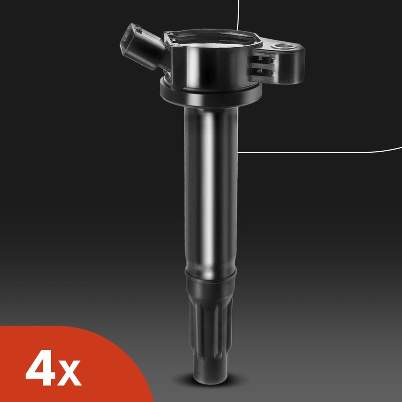 A-Premium Set of 4 Ignition Coil Pack and Iridium Spark