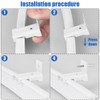 KOLAKO 10 Pack White Metal Curtain Track Brackets, Wall Mount,