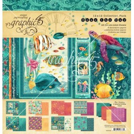 GRAPHIC 45 SEAS THE DAY COMPLETE COLLECTION ~ TROPICAL FISH OCEAN *SHIPS FREE*