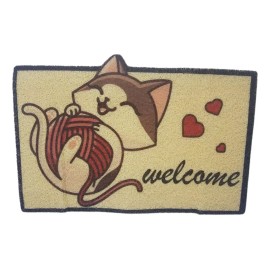 Yuliana Tapete Bienvenida Mascota Antiderrapante