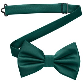 DonDon Men's Handmade Silk Look Bow Tie 12 x 6 cm Bow Tie, petrol