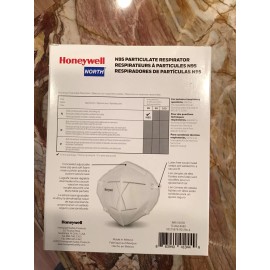 North By Honeywell PPE honeywell n-95 disposable flat fold respirators.