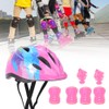 7pcs Kids Skating Bike Protective Gear Set Safety Helmet Knee