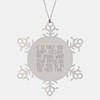 Physician Gift Idea, Snowflake Ornament Quote Funny, Christmas Decorations