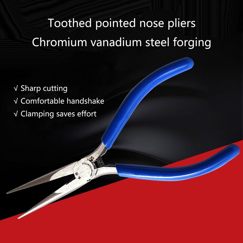 jojobasec Stainless Steel Long Nose Pliers 160mm Length Secure Grip