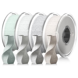 JAYO Marble PLA Filament, Rock PLA 3D Printer Filament, Marble-Like Texture, 600mm/s Fast Printing, 250g Spool, 4 Rolls, 1kg in Total
