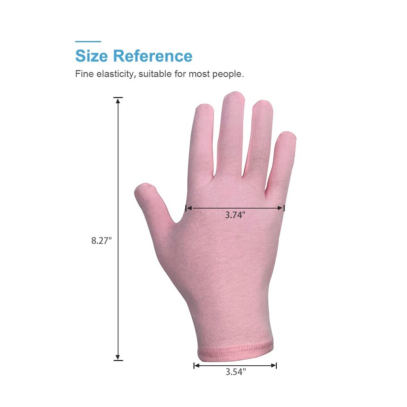 Donfri 6 Pairs Cotton Gloves Eczema Work Gloves Thin Protective