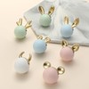 Evionlin 4 pcs Pink Rabbit Cute Cartoon Ceramic Cabinet Handles