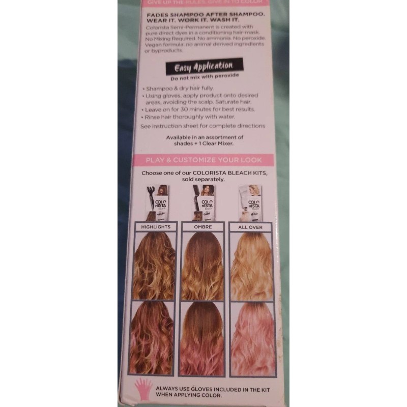 L'Oréal L'oreal Colorista Semi-Permanent Sof Pink300 No Ammonia/Peroxi