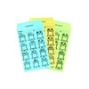 JTH Creative Works 英語月謝袋 3色セット(グリーン・ブルー・イエロー各5枚) 合計15枚 English Monthly Lesson Fee