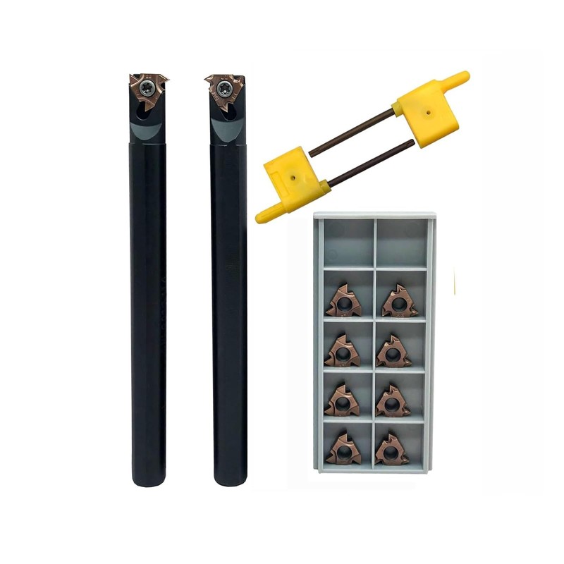 Zouzmin Lather Threading Tool Bit Set External Internal Threading Boring