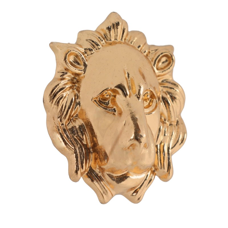 6Pcs Gold Lion Fridge Magnets, 3D Animal Refrigerator Magnets, Funny
