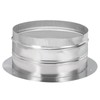 PATIKIL 12" Round Duct Collar, Galvanized Duct Connector Flange Pipe