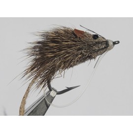 Flies Direct Mouse Rat Assortment Trout Fishing Flies,Pack of Four,Brown