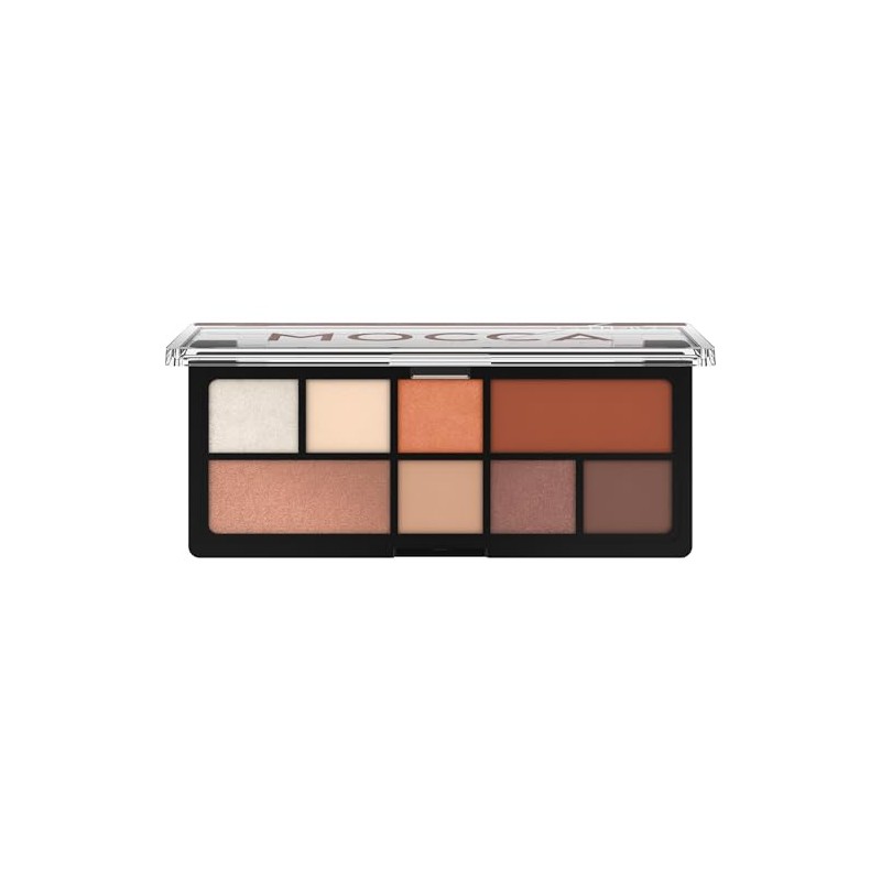 Catrice The Hot Mocca Eyeshadow Palette, Brown, 8 Brown Tones,