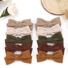 Ayesha 20pcs Toddler Hair Bows Hair Clip for Toddler Girls Hair Bows Barrettes Pigtail Bows Baby Girl Hair Accessories