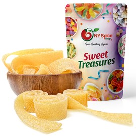 NY Spice Shop Mango Sour Belts - 1 Pound Mango Sour Strips - Mango Tart Gummies Sour Strips - Sour Strips Mango Flavored Gummy Mango Candy - Chewy Fruit Strip Sour Rope Candy Ribbons