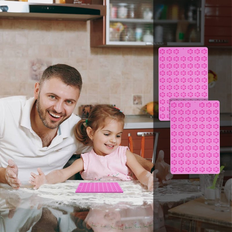 Dog Paw Silicone Mold, 2 PCS Mini Dog Treat Molds,