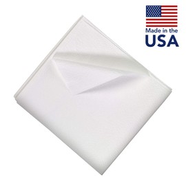 TIDI Choice Single-Use Medical Patient Drape Sheet, White, 40" x 60" (Pack of 100) - Coverage for Patient Modesty - 2-Ply Tissue Pebble Emboss - Medical Supplies (918303)