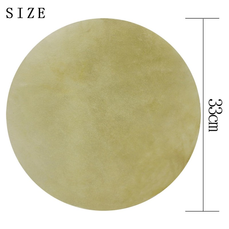 Generic 2 Pcs Natural Goatskin Drum Skins - Djembe Drum