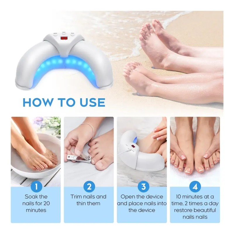 Dispositivo Ligero Para Hongos En Las Uñas De Los Pies