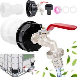 IBC Tank Outlet Tap, 1000 L Water Tank Accessories, Outlet Tap, IBC Container Outlet Tap, IBC Tank Tap, Outlet Tap for IBC Container with 3/4 Inch Connection IBC Adapter for Water Tank Tap
