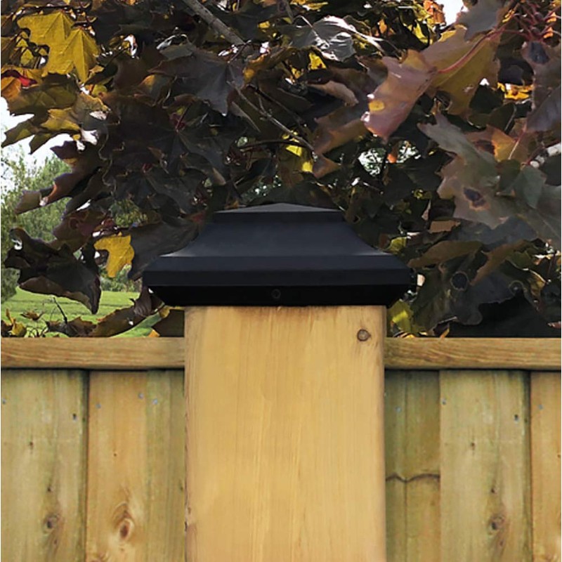 Nuvo Iron SPC23 x 5 1/2" Black Plastic Pyramid Post