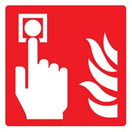 Sign, Fire Alarm Call Point, Rp, External Height 100mm, External Width 100mm, Sign Colour White on Red, Sign Legend Call Point/Break Glass, Sign Material Plastic, Sign Type Fire, Personal Protection