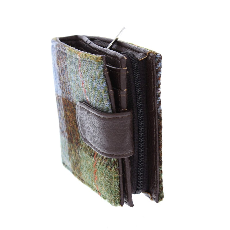 Glen Appin Harris Tweed Wallet (Col. 15 Blue Check)