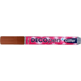 Kreul Hobby Line 46179 – Decopen Glitter, 1 – 3 mm, brown