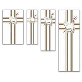 Trinity Church Supply All Seasons Series Banner Heavenly Sanctuary Christian Religious Banners, Soulful Sanctuary Christian Church Banners, Lamb of God, 2ft x 6ft