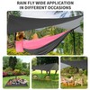 Camping Hammock Pink Grey Hammocks with Mosquito Net Tent and