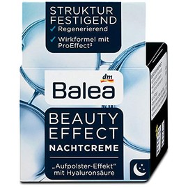 Balea Beauty Effect Night Cream Pack of 3 x 50 g