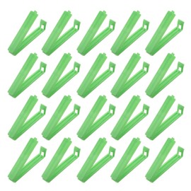 PATIKIL Sealing Clips 3.5 Inch, 20 Pack Reusable Plastic Bag Clamp Sealer for Home Kitchen Food Storage, Green