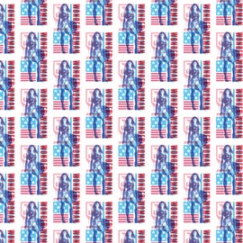 GRAPHICS & MORE Justice League Movie Wonder Woman USA Flag Gift Wrap Wrapping Paper Rolls