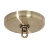 B&P Lamp® Rounded Ceiling Light Canopy Plate Kit (Antique Brass)