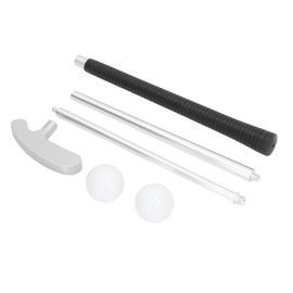Golf Putter Club Silver Aluminum Alloy Rubber Detachable 3 Section Rods with 2 Pratice Balls for Right Handed Golfers
