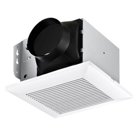 JOEAONZ Bathroom Exhaust Fan 110 CFM Very Quiet with Matel Housing, Ceiling Mount Ventilation Fan Large Air-flow Capacity, Energy-Saving Household Bath Vent Extractor, White Plastic Grille