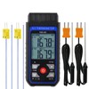 Thermocouple Thermometer Digital K Type Thermometer with 4 Thermocouples, -328~2500℉