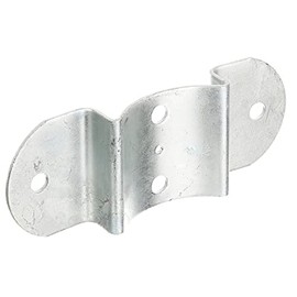 Alberts 202835 Fence Bolt Fitting | Hot-Dip Galvanised | for Posts and Semi-Circular Fence Bolt Diameter 100 mm | 70 x 180 mm